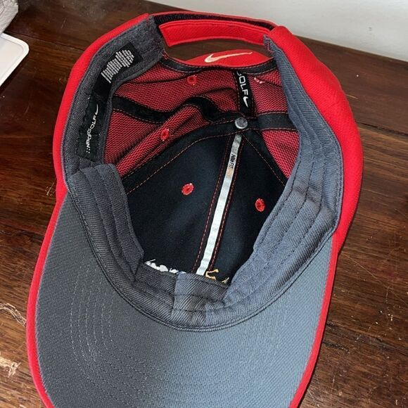 Nike Sunday Red Polyester swoosh The Players Tournament Golf Tournament cap hat - Picture 4 of 4